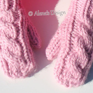 Cabled Mittens For All