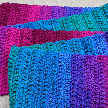 Easy Beginner Double Crochet Scarf