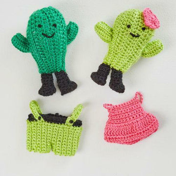 Agave & Aloe Crochet Cactus in Red Heart Amigurumi - LM6292 - Downloadable PDF