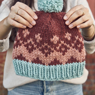 Trio Toboggan in Lion Brand Hue & Me - M20291-TWH - Downloadable PDF