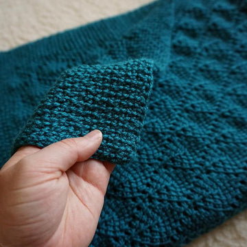 Deep forest baby blanket