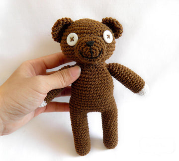 Mr. Bean teddy amigurumi crochet doll pattern