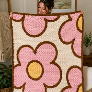 Baby Blossom Tapestry Crochet Blanket