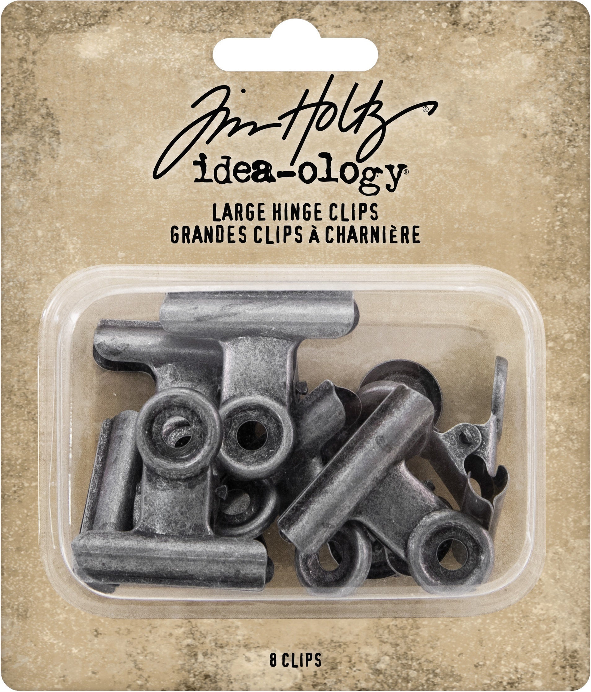 Advantus Idea-Ology Metal Hinge Clip Large 8/Pkg - 563964
