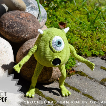 Crochet Pattern Amigurumi MIke the monster toy