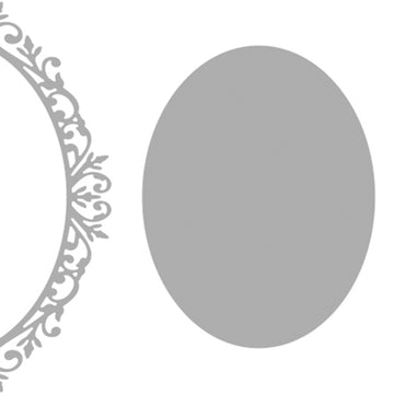 Paper Rose Dies - Victorian Oval Lattice Frame