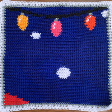 Santa Window Pane Afghan