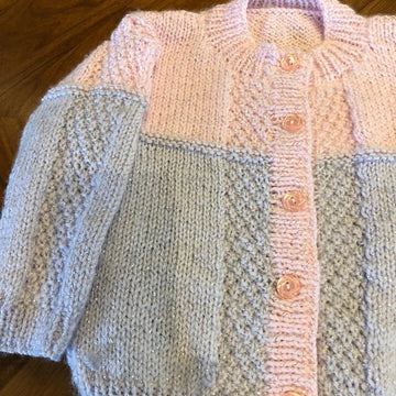 Girls Colour Block Cardigan