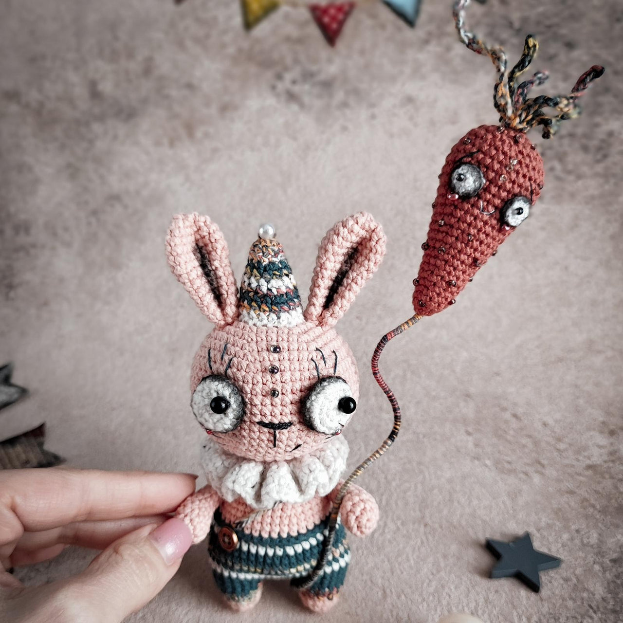 Creepy Bunny with Carrot