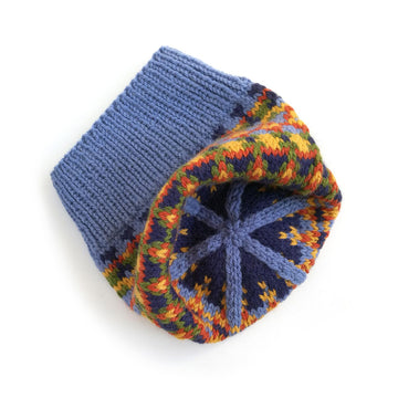 SCHAPKA Fair Isle Hat