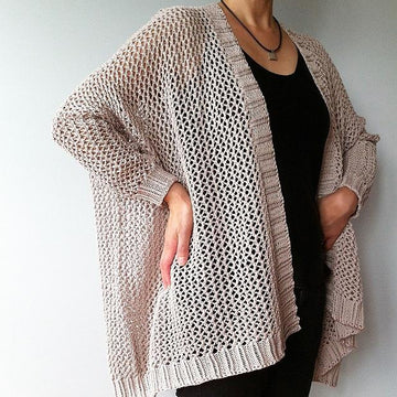 Angelina - easy trendy cardigan (knit)