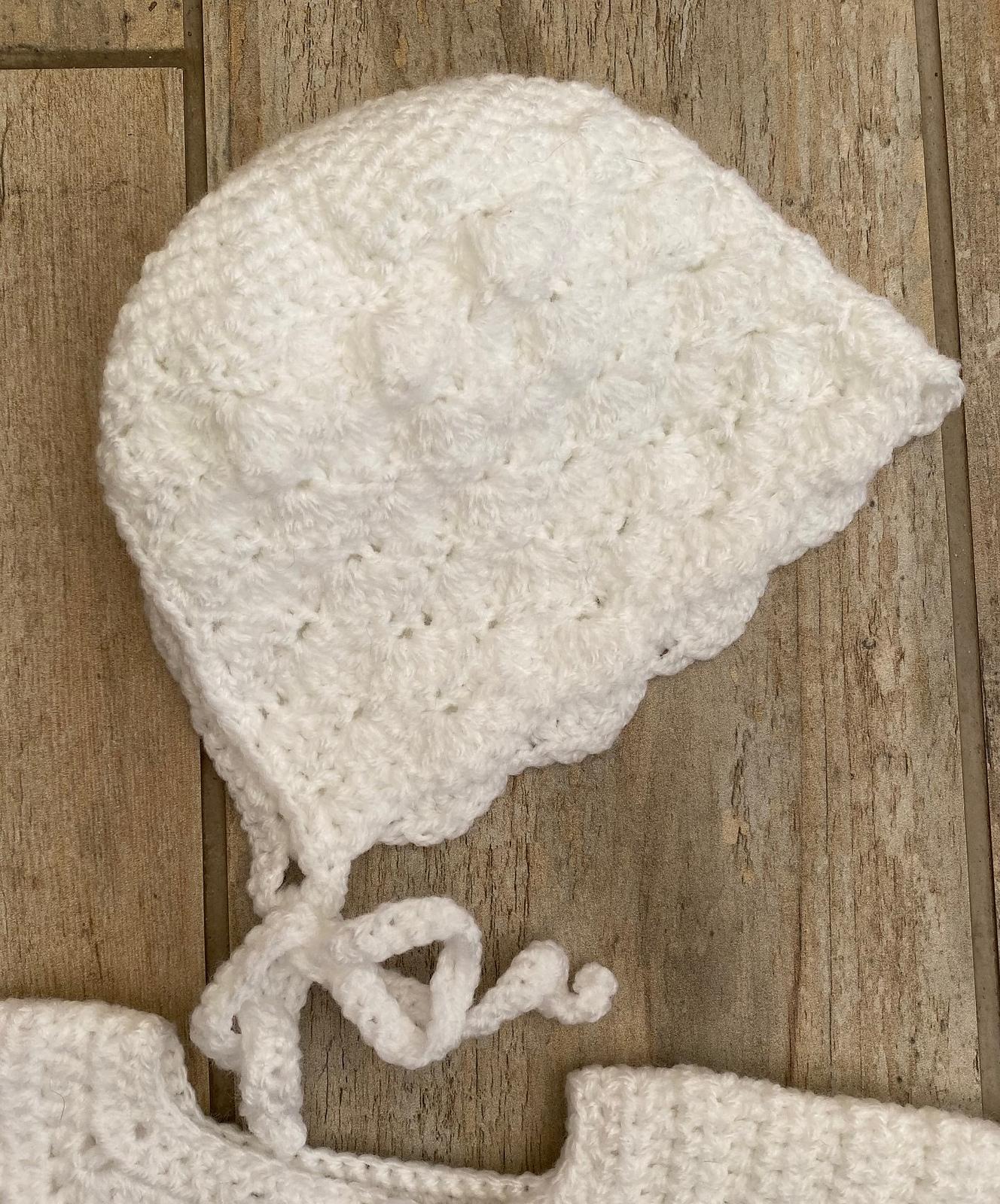 Baby Cardigan and Bonnet Crochet Pattern