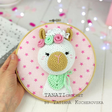 CROCHET PATTERN “Wall hanging Llama”