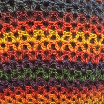 Easy Peasy V-stitch Ruana Shawl UK
