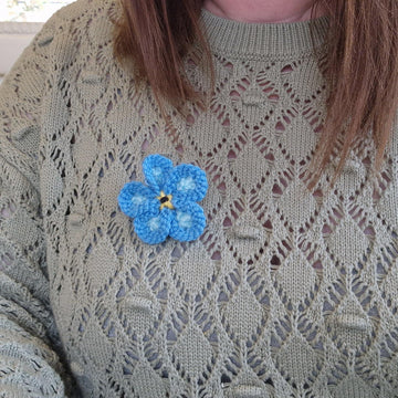 Springtime Flower Posy PDF Knitting Pattern Daffodil Forget-me-not Tulip Cosmos Bluebell