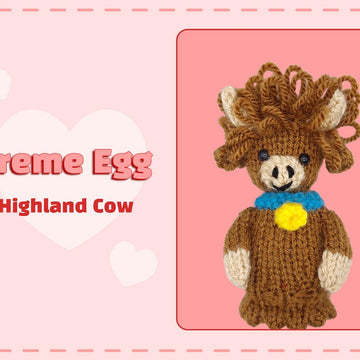 Highland Cow Creme Egg Cosy