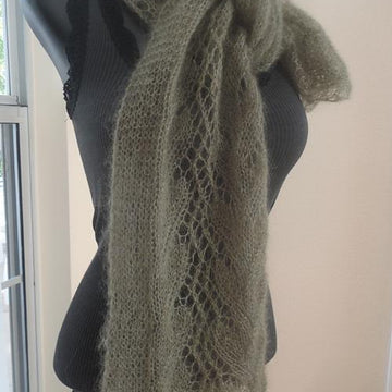 #154 Gossamer One-Ball Lace Scarf