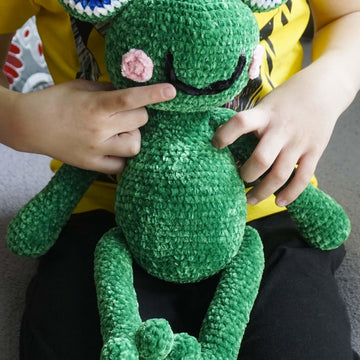 Häkelanleitung für Frosch Quaki