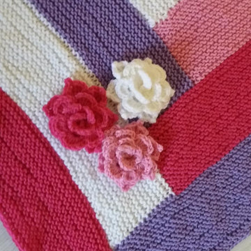 Log Cabin Baby Blanket