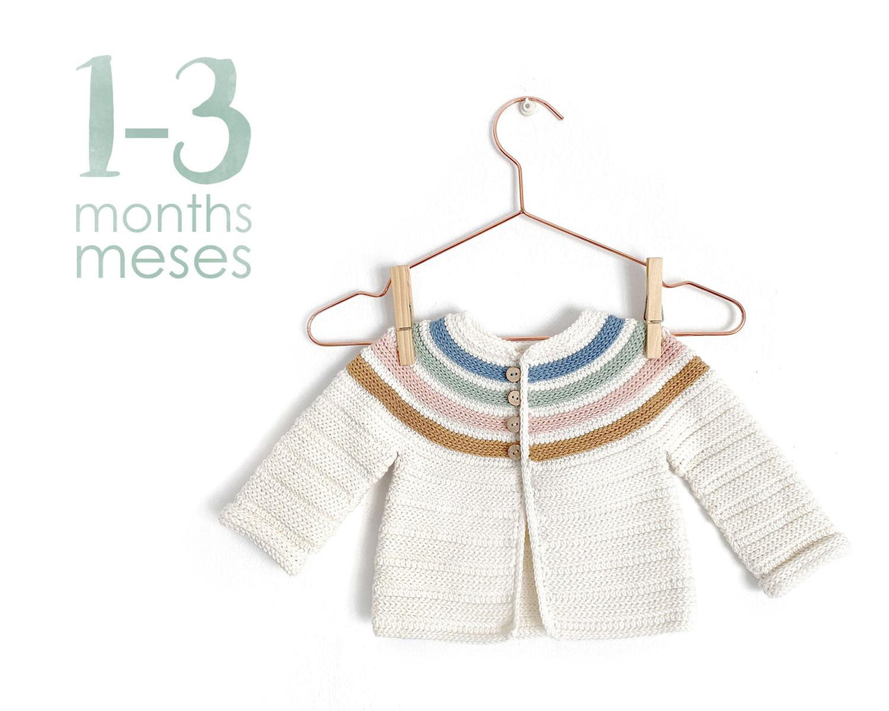 Size 1-3 months - Ginger Crochet Jacket
