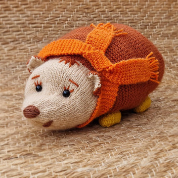 Knitting Pattern DK Autumn Hedgehog Stuffed Toy Gift Charity knit EASY Stuffie (PDF)