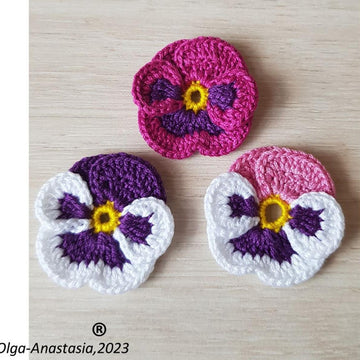 Pansies crochet