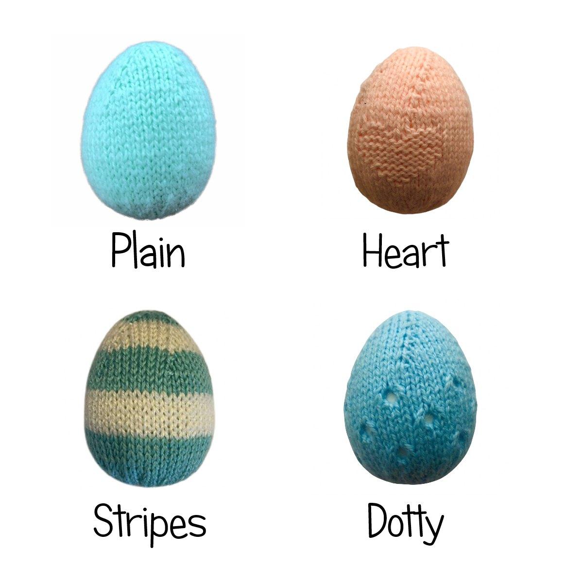 4 x Easter Eggs Patterns - Worked Flat