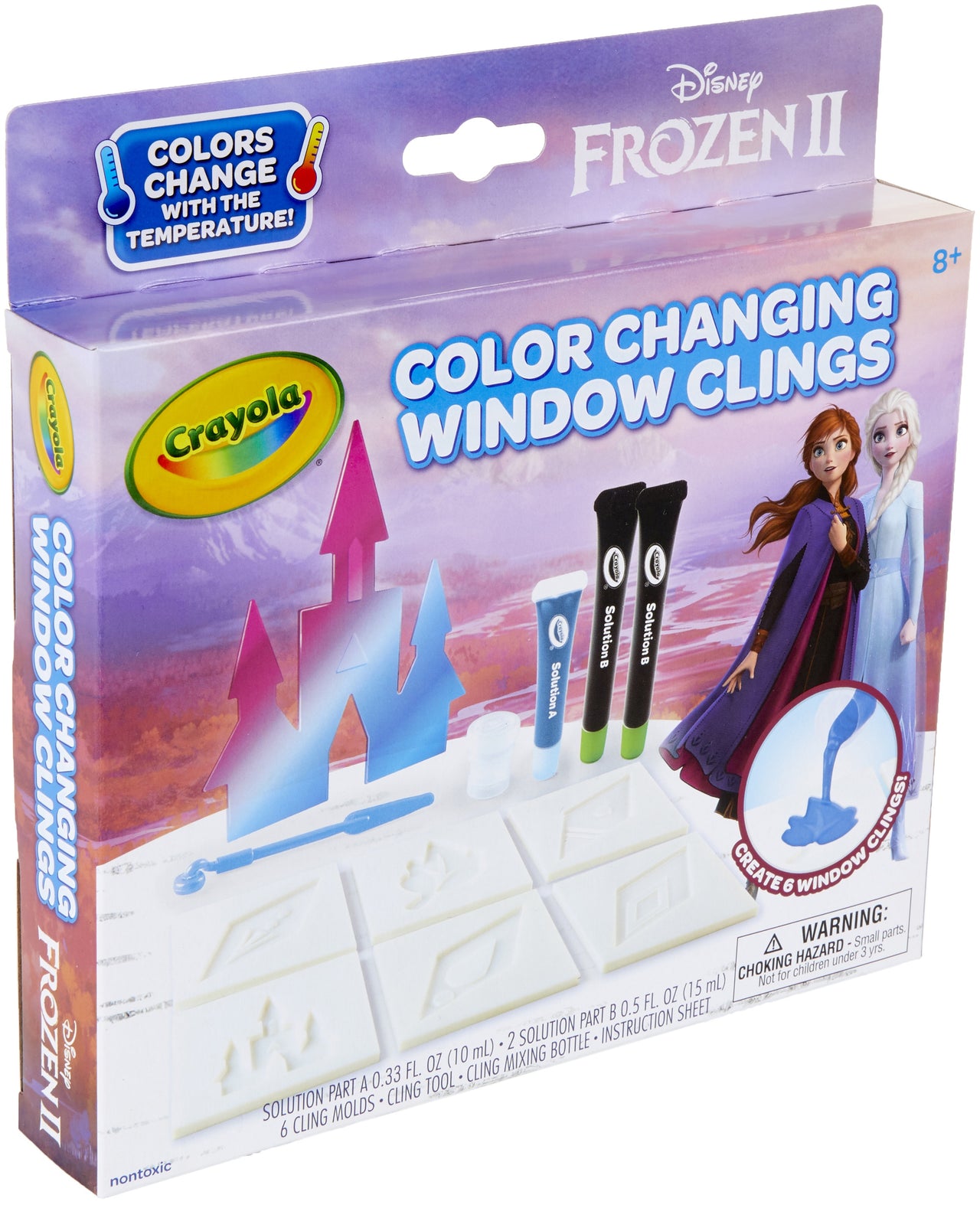 Crayola Color Changing Window Clings - Frozen 2