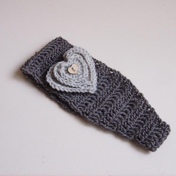 Heart headband, Valentine’s  headwrap, earwarmer