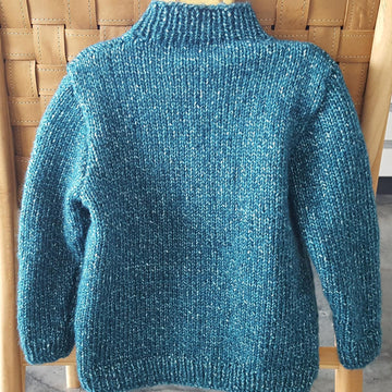 Paxton - kids buttoned neck sweater with pocket