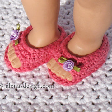 Open-Toed Doll Shoes