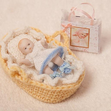 Miniature Baby Dress and Booties