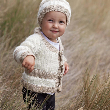 Little Timothy's Hat and Cardigan Set