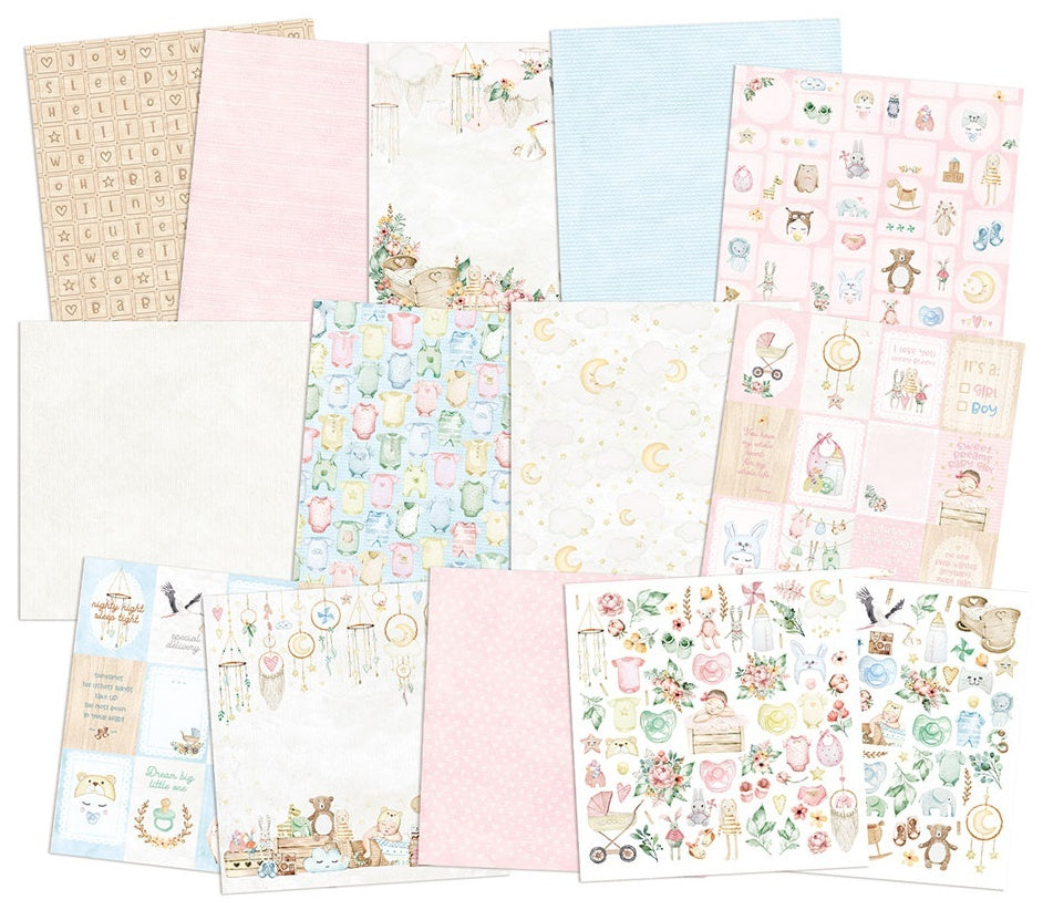 P13 Double-Sided Paper Pad 6"X6" 24/Pkg - Baby Joy, 6 Designs/4 Each +