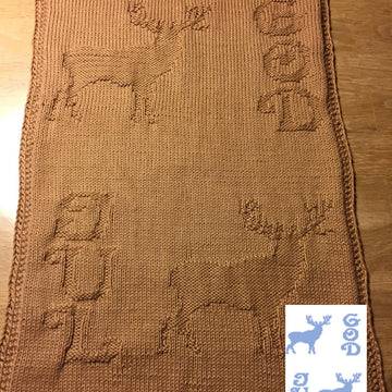 Nr. 321 – 19 – 8. Christmas Reindeer guest towel