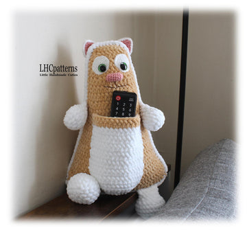 Cat Remote Control Holder / Door Stopper Crochet Pattern