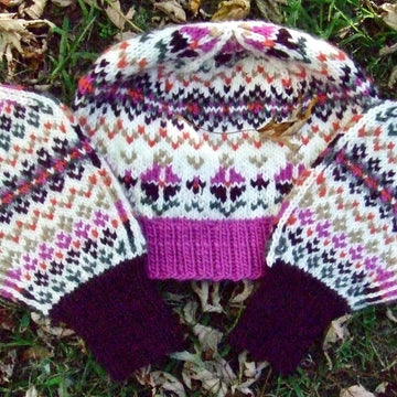 Beach Roses Hat & Mittens