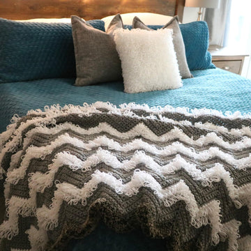 Loopy Chevron Blanket