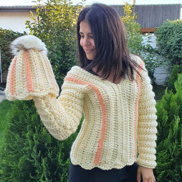 Crochet sweater for winter