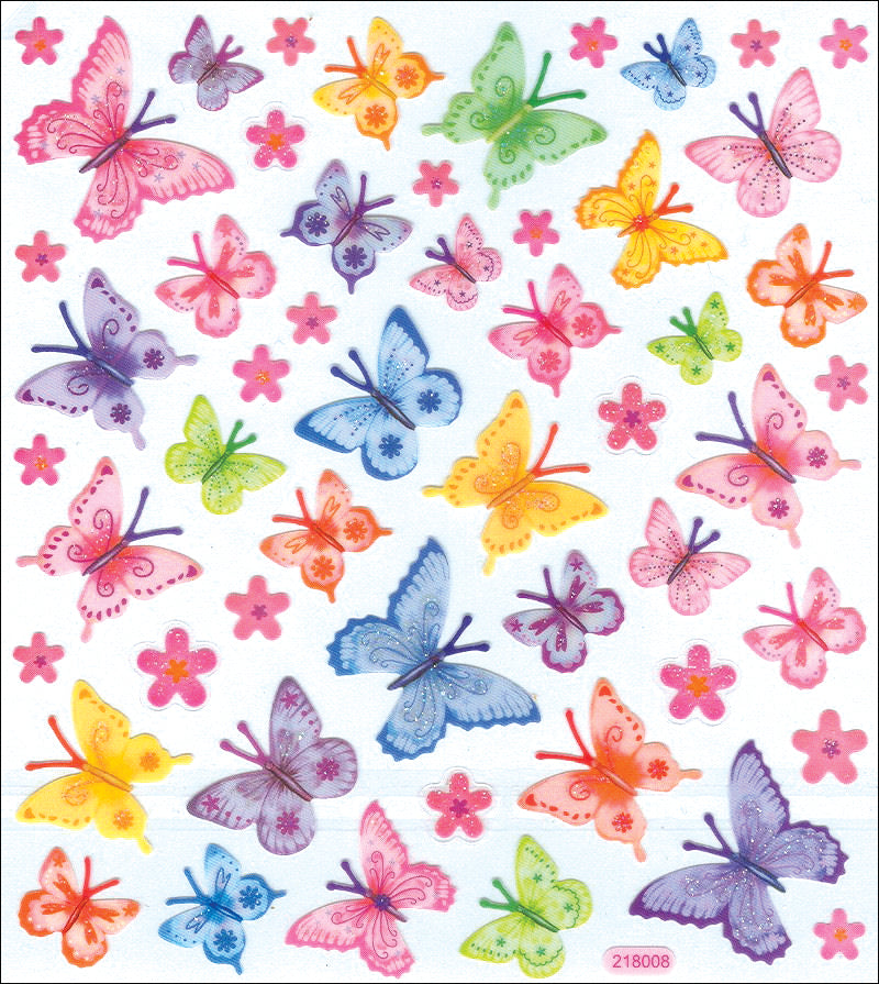 Tattoo King Sticker King Stickers - Bright Wings Glitter