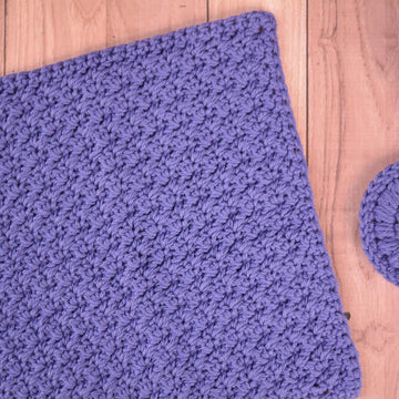 Cotton Grit Stitch Washcloth