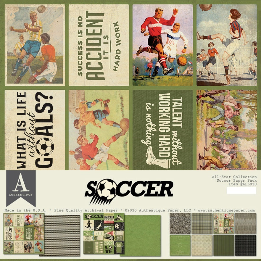 Authentique Paper Authentique All-Star Paper Pack - Soccer