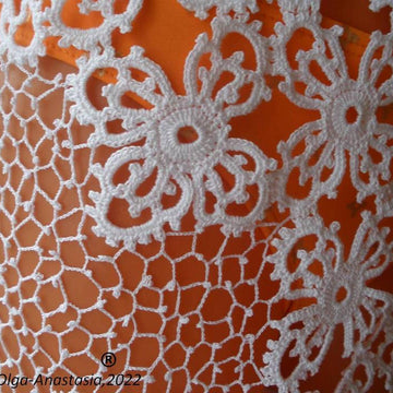 Crochet lace tunic for the beach