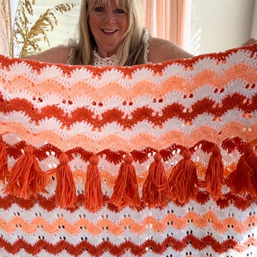 Malibu Ripple Afghan Crochet Pattern