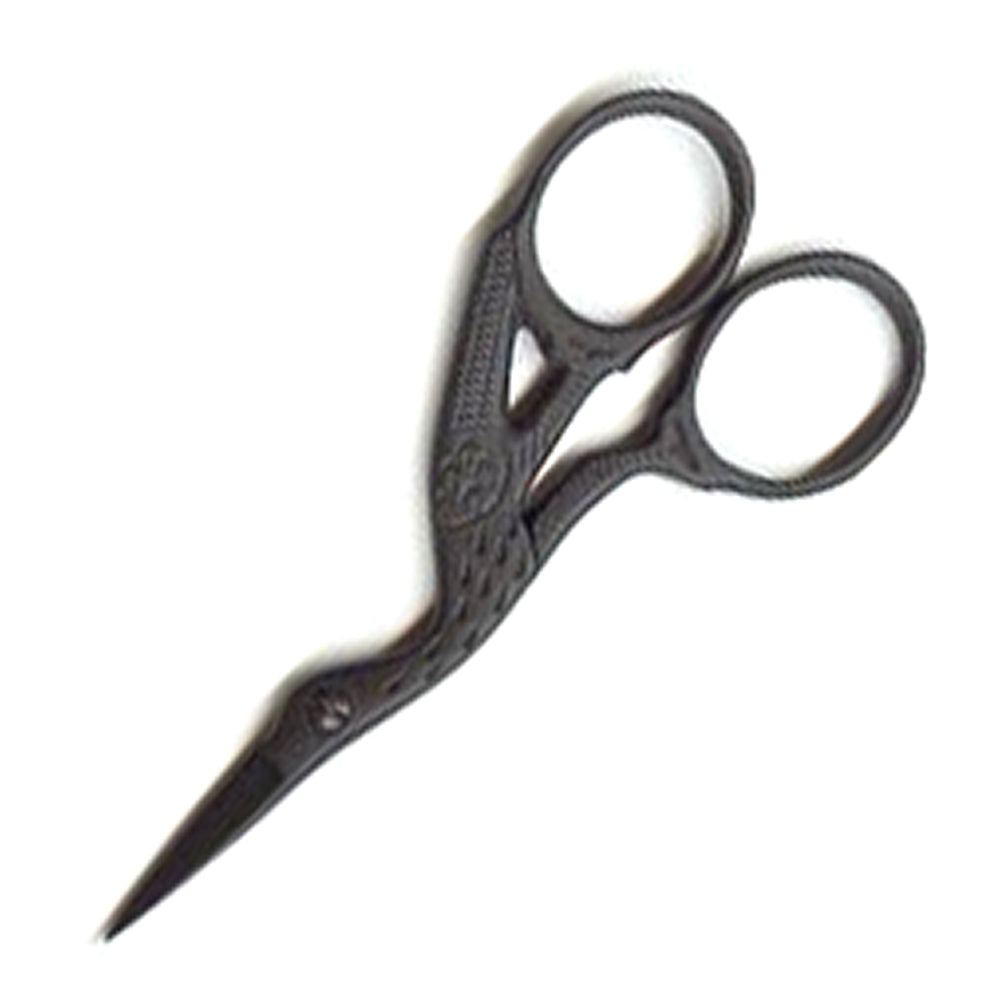 Wichelt Stork Embroidery Scissors - Matte Black