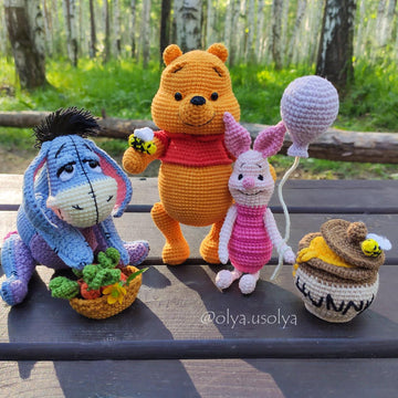 Winnie the Pooh + Honeypot + bees (PDF + 7 videos)