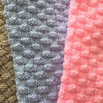 Quick and Easy Basket Weave Baby Blanket