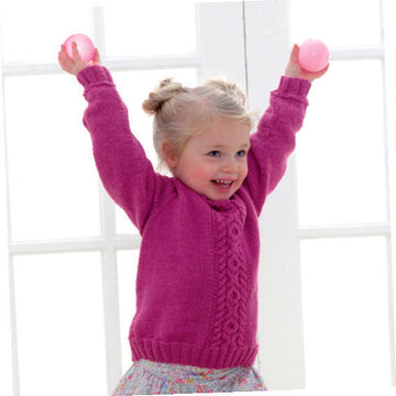Lil Rascal Round Neck Sweater in West Yorkshire Spinners Bo Peep Luxury Baby - Downloadable PDF