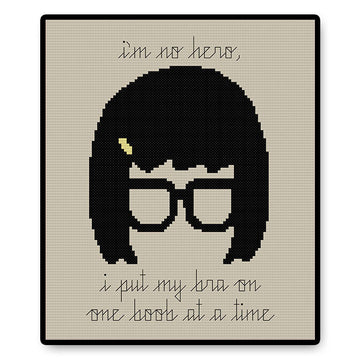 One Boob at a Time - PDF Cross Stitch Pattern