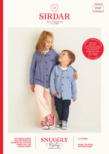 Children's Jacket in Sirdar Snuggly Replay DK - 2537 - Leaflet